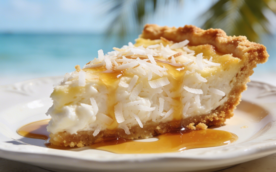 Fabulous Coconut Pie with Rum Sauce: Simple Instructions
