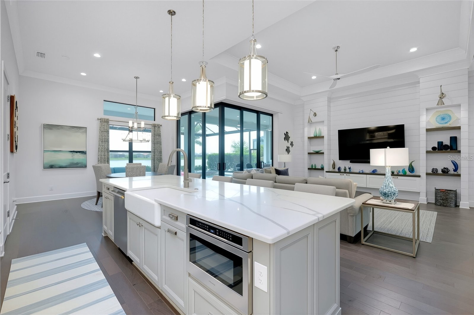 Bright, updated home interior in a mainland Venice, Florida neighborhood